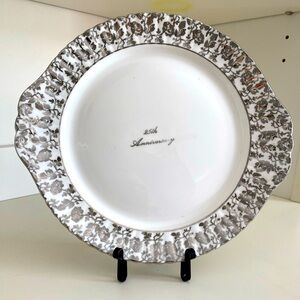 Royal Windsor Fine Bone China 25th Anniversary Plate